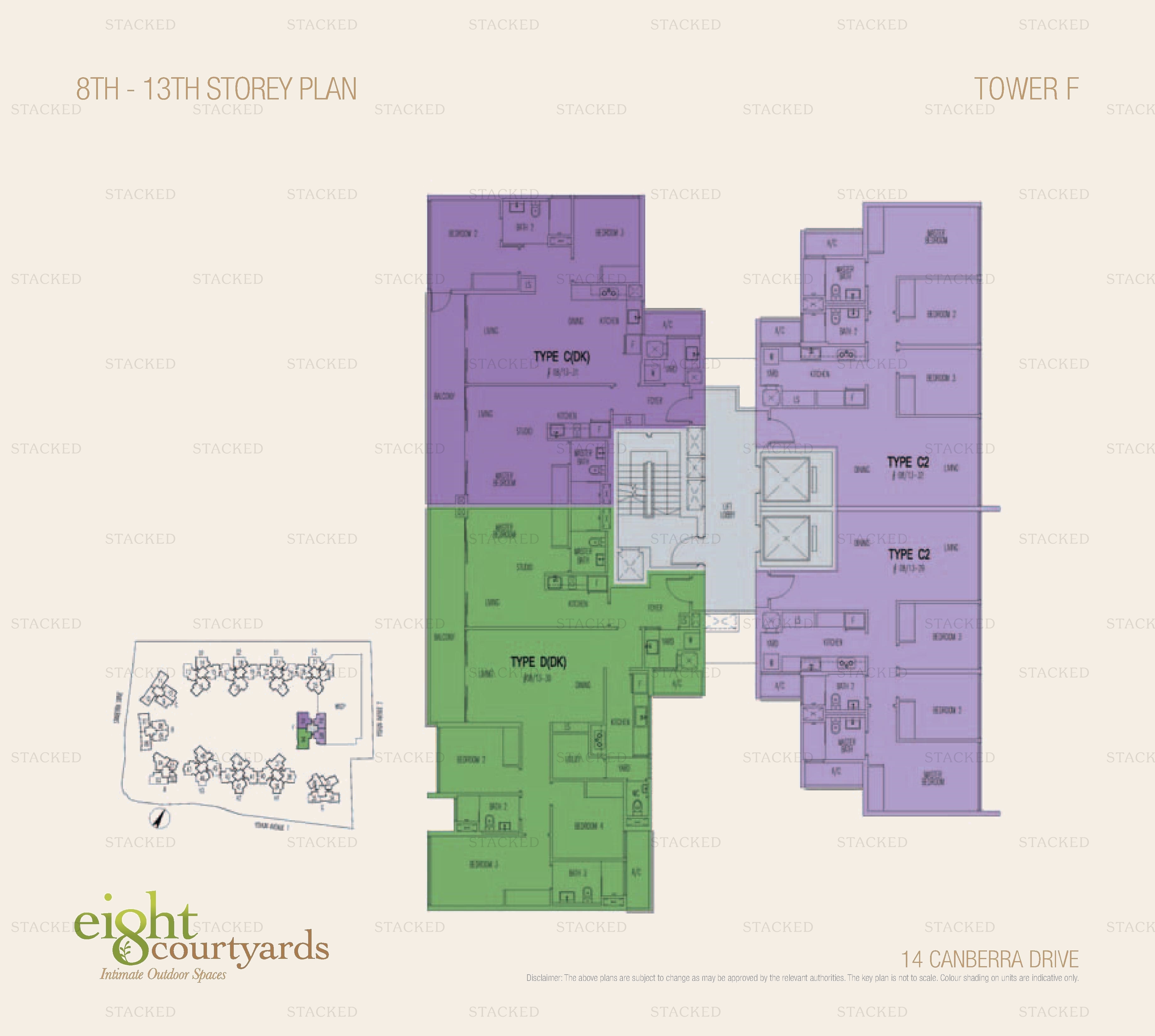 Eight Courtyards floor plan